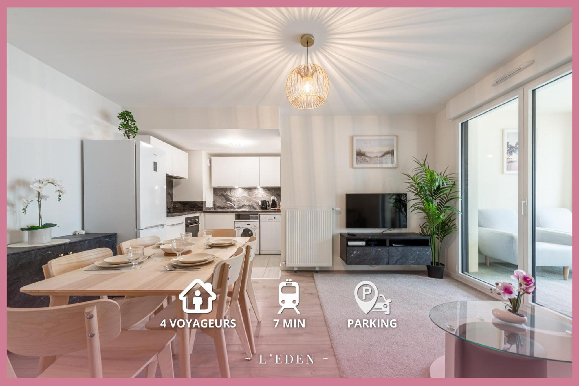 L'Eden - T2 Neuf Avec Loggia Et Parking Prive - Proche Rer A & Disneyland Chessy  Ngoại thất bức ảnh